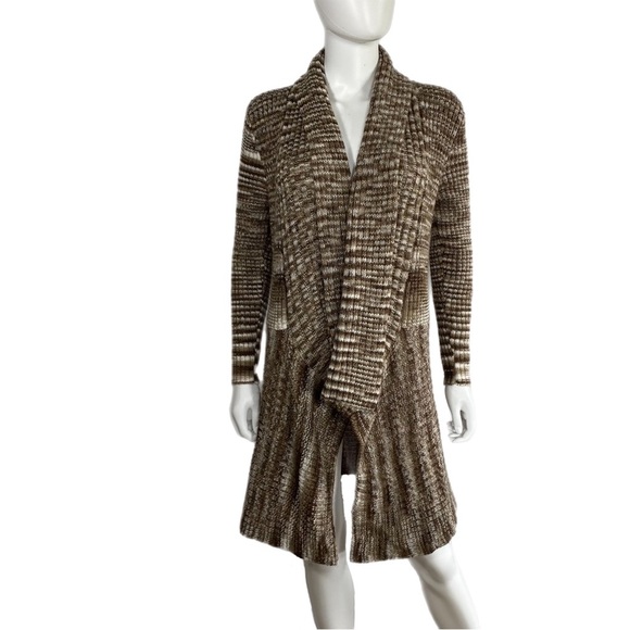 Alpaca Lael Lapel Front Alpaca Fur Fly Away Cardigan - Picture 1 of 9